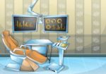 Cartoon  Illustration Interior Surgery Operation Room With Separated Layers Stock Photo