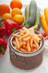 Fresh French Fries On A Bucket Stock Photo