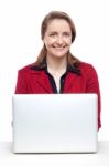 Confident Businesswoman At Work Stock Photo