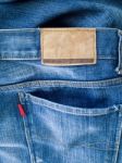 Back Of Blue Jeans Stock Photo