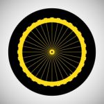 Bicycle Wheel Icon Stock Photo