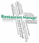 Restaurant Manager Representing Restaurants Cuisine And Hire Stock Photo