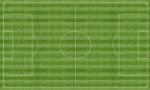 Football Pitch With Markings Stock Photo