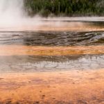 Grand Prismatic Spring Stock Photo