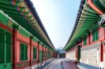 Gyeongbokgung Palace In Seoul, South Korea Stock Photo