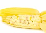 Steam Corn Stock Photo