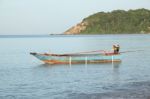 Old Fishing Boat Of Villager Stock Photo