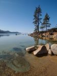 Landscape Of Lake Tahoe Stock Photo