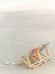 Relaxing On The Beach Stock Photo