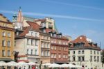 A View Of The Old Market Square In Warsaw Stock Photo