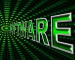 Software Technology Means Digital Shareware And Programming Stock Photo