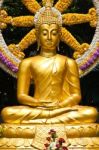 Golden Buddha Statue Stock Photo