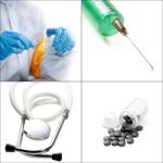 Medical Collage Stock Photo