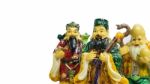 Fu Lu Shou Statues Stock Photo