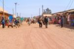 Street In Marsabit, Kenya Stock Photo