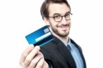 I Got My New Cash Card ! Stock Photo