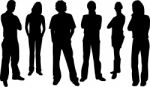 Silhouette People Stock Photo