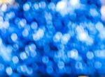 Abstract Background Blue Bokeh Stock Photo