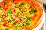 Vegetarian Pizza Stock Photo