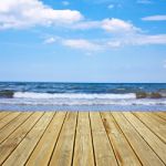 Wooden Deck Floor And Stock Photo