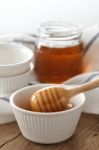 Honey Dipper Delicious Sweet Healthy Still Life Closeup Stock Photo