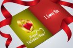 Red Love Heart, Valentines Day Concept Stock Photo