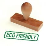 Eco Friendly Rubber Stamp Stock Photo