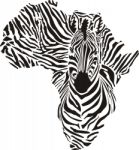 Africa In A Zebra Camouflage Stock Photo