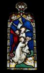 Religious Stained Glass Window Stock Photo