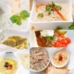 Middle East Food Collage Stock Photo