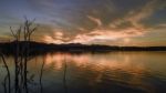 Aerial View Of Lake Moogerah In Queensland Stock Photo