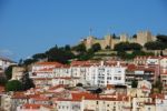 Lisbon Cityscape With Sao Jorge Castle Stock Photo