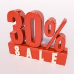 Percentage Sign, 30 Percent Stock Photo