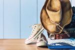 Clothes On A Wooden Stock Photo