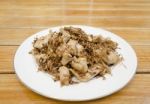 Fried Pork On Dish Stock Photo