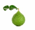 Bergamot Isolated On The White Background Stock Photo