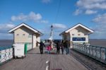 Cardiff Uk March 2014 - View Of Penarth Pier Stock Photo