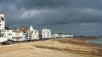 Eastbourne, Sussex/uk - February 19 : View Of The Skyline In Eas Stock Photo