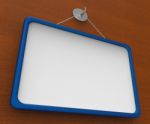 Blank Noticeboard Copyspace Shows Display Space Stock Photo