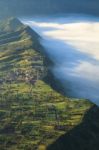 Bromo Vocano Mountain Stock Photo