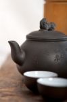 Chinese Style Pot And Cups Stock Photo