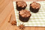 Chocolate Cupcakes Stock Photo