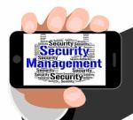 Security Management Means Administration Executive And Login Stock Photo