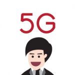 5g Communication Technology With Business Man Stock Photo