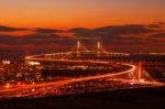 Incheon Bridge With Color Filter Stock Photo