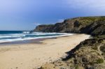 Beautiful Beach In Sagres Stock Photo