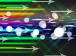 Colorful Arrows Background Means Net Traffic And Bytes
 Stock Photo