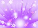 Purple Bubbles Background Means Flowers Light And Beams
 Stock Photo