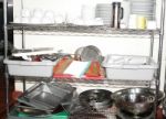 Variety Of Kitchen Utensils On Counter Stock Photo