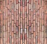 Vertical Brickwork Stock Photo